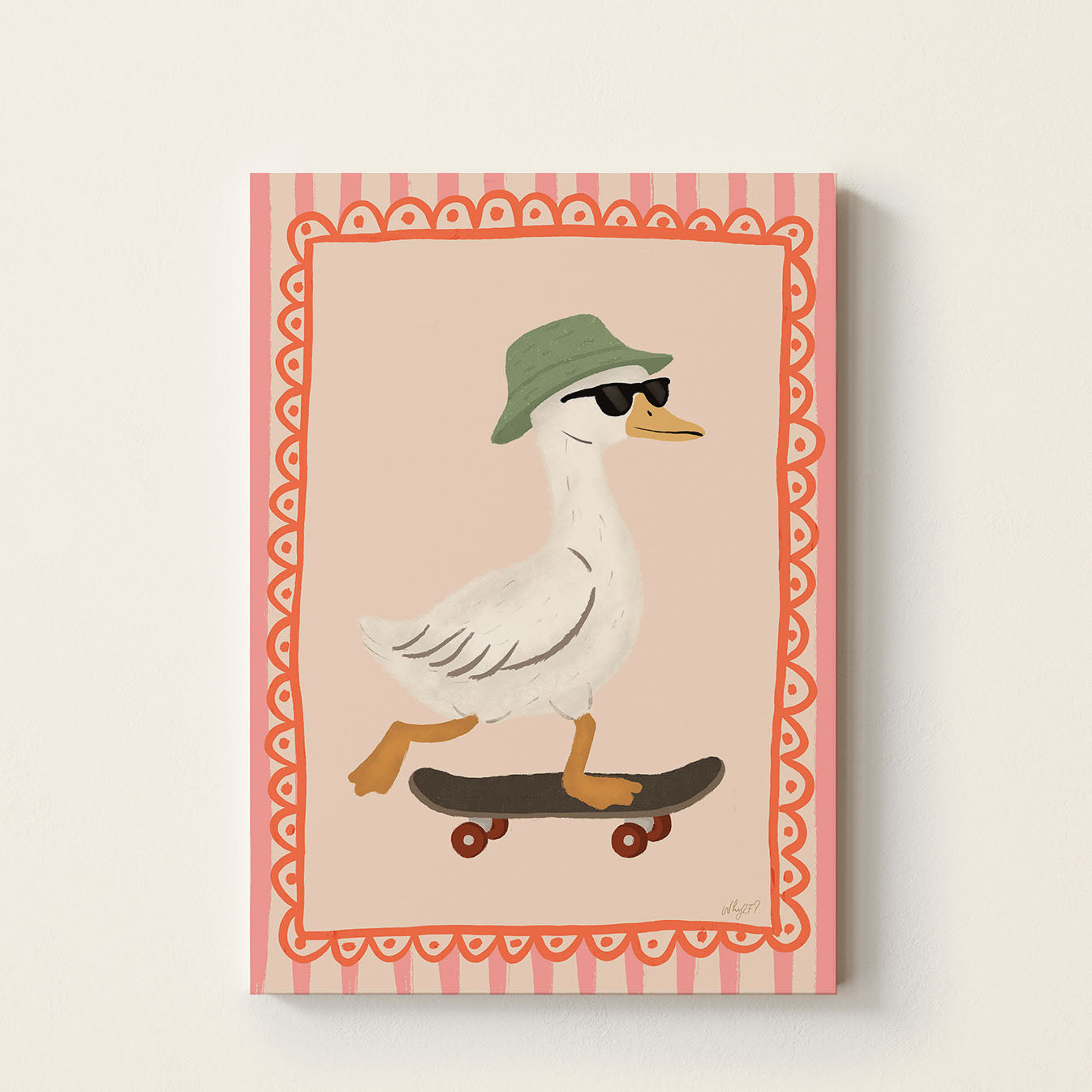 Goose Skateboarding Poster