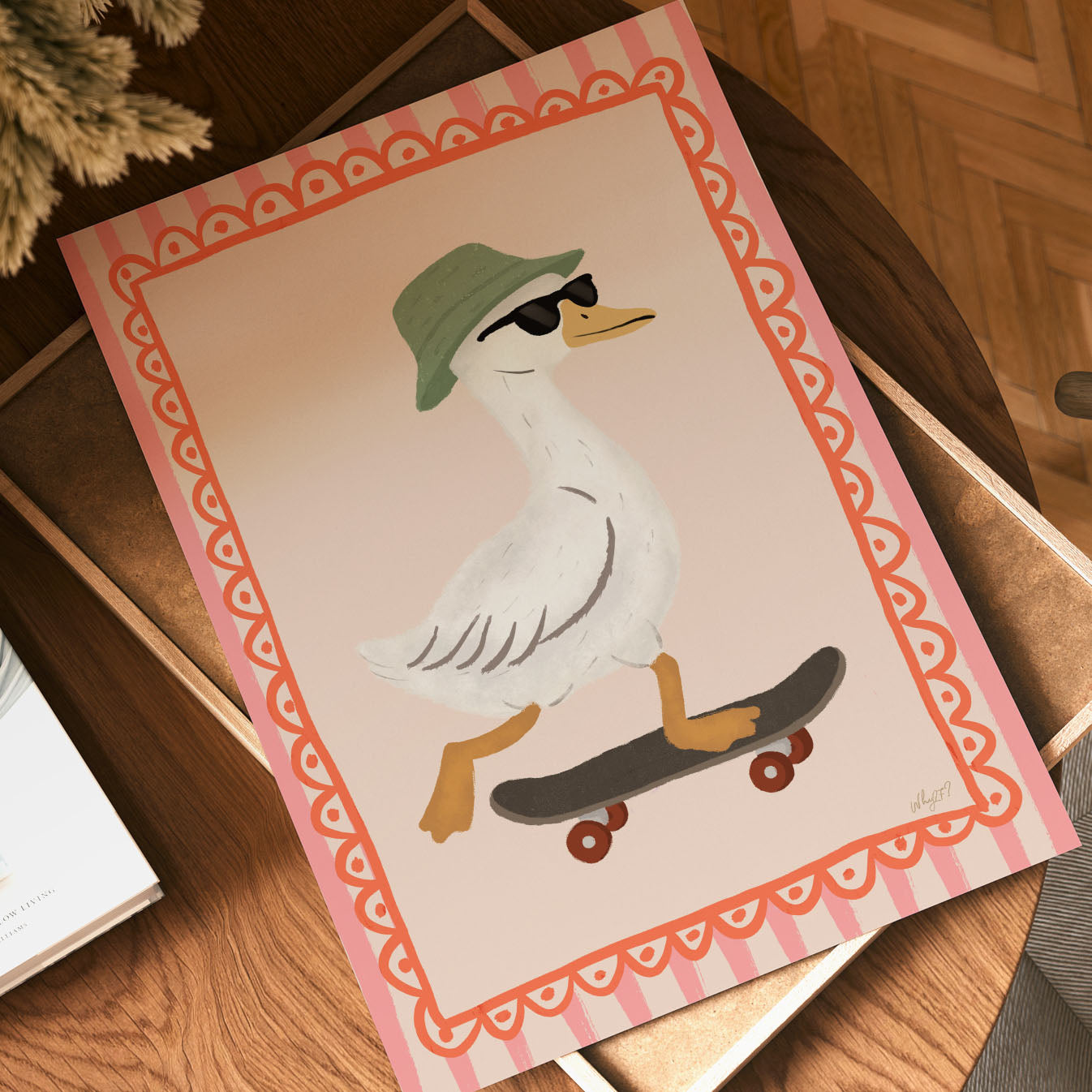 Goose Skateboarding Poster