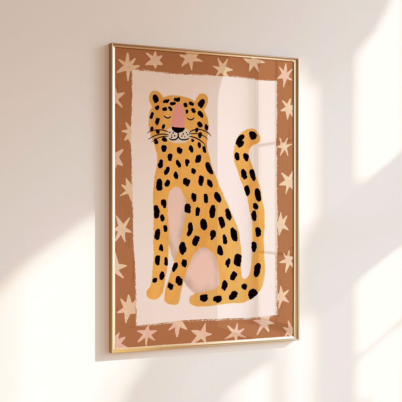 Wild Star Leopard Poster