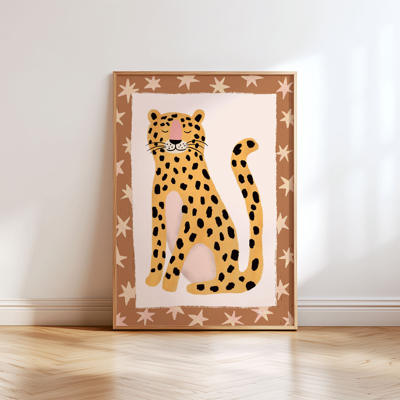 Wild Star Leopard Poster