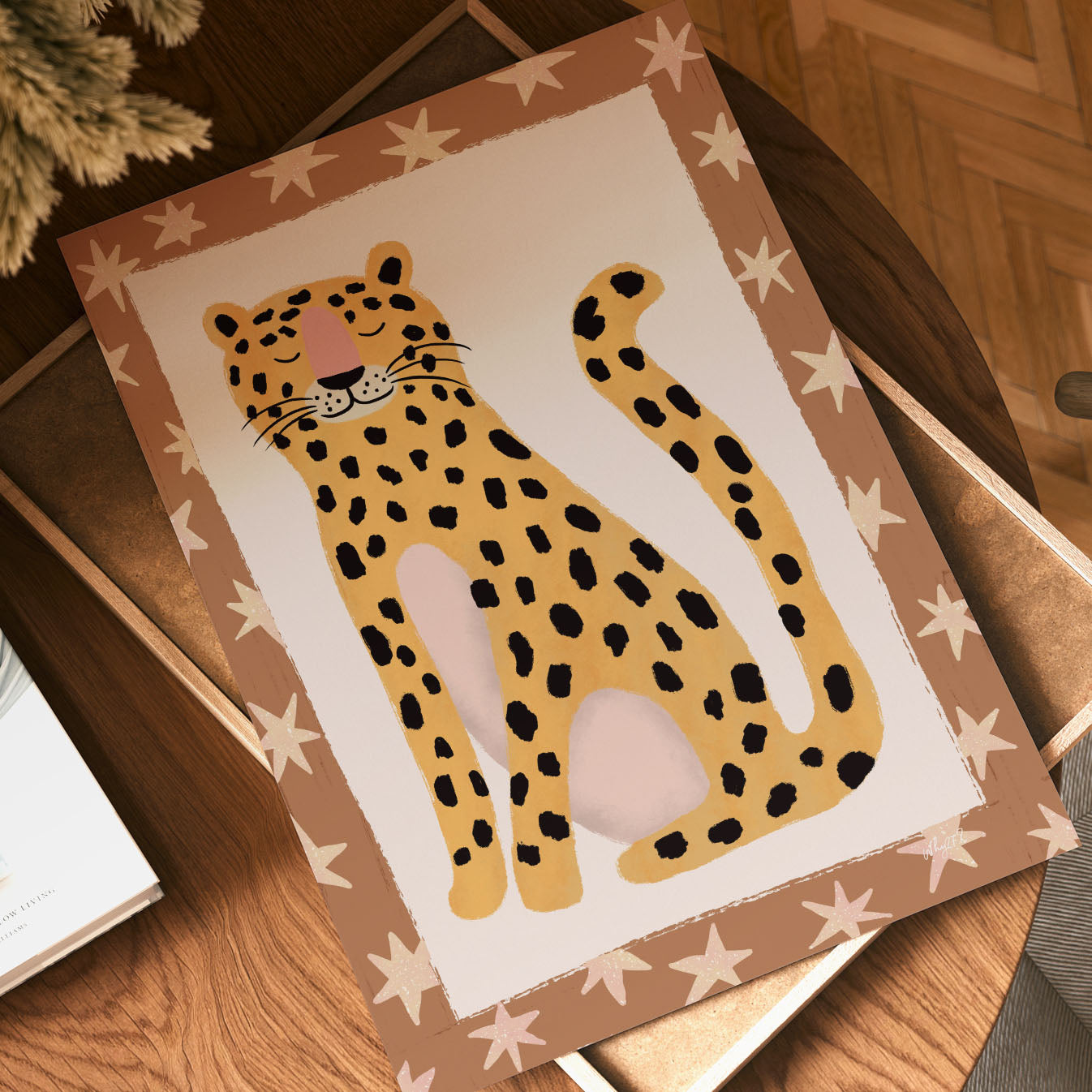 Wild Star Leopard Poster