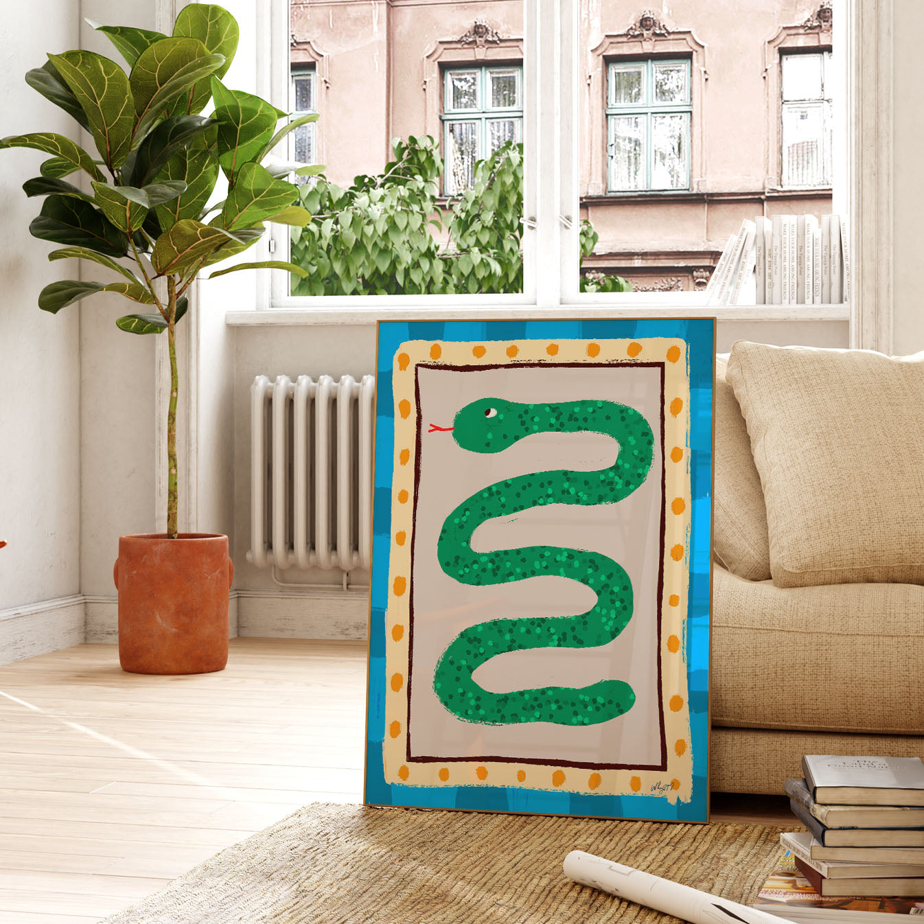 Slithery Snake Poster