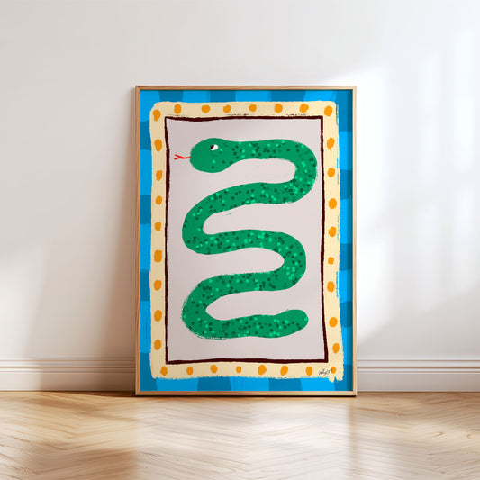 Slithery Snake Poster