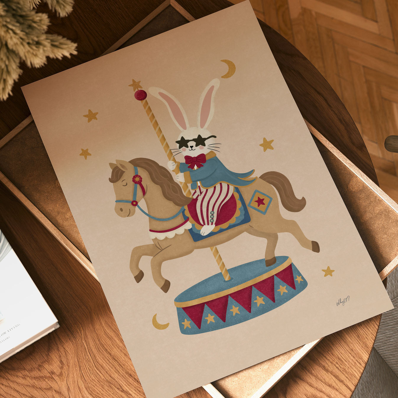 Rabbit Carousel Poster