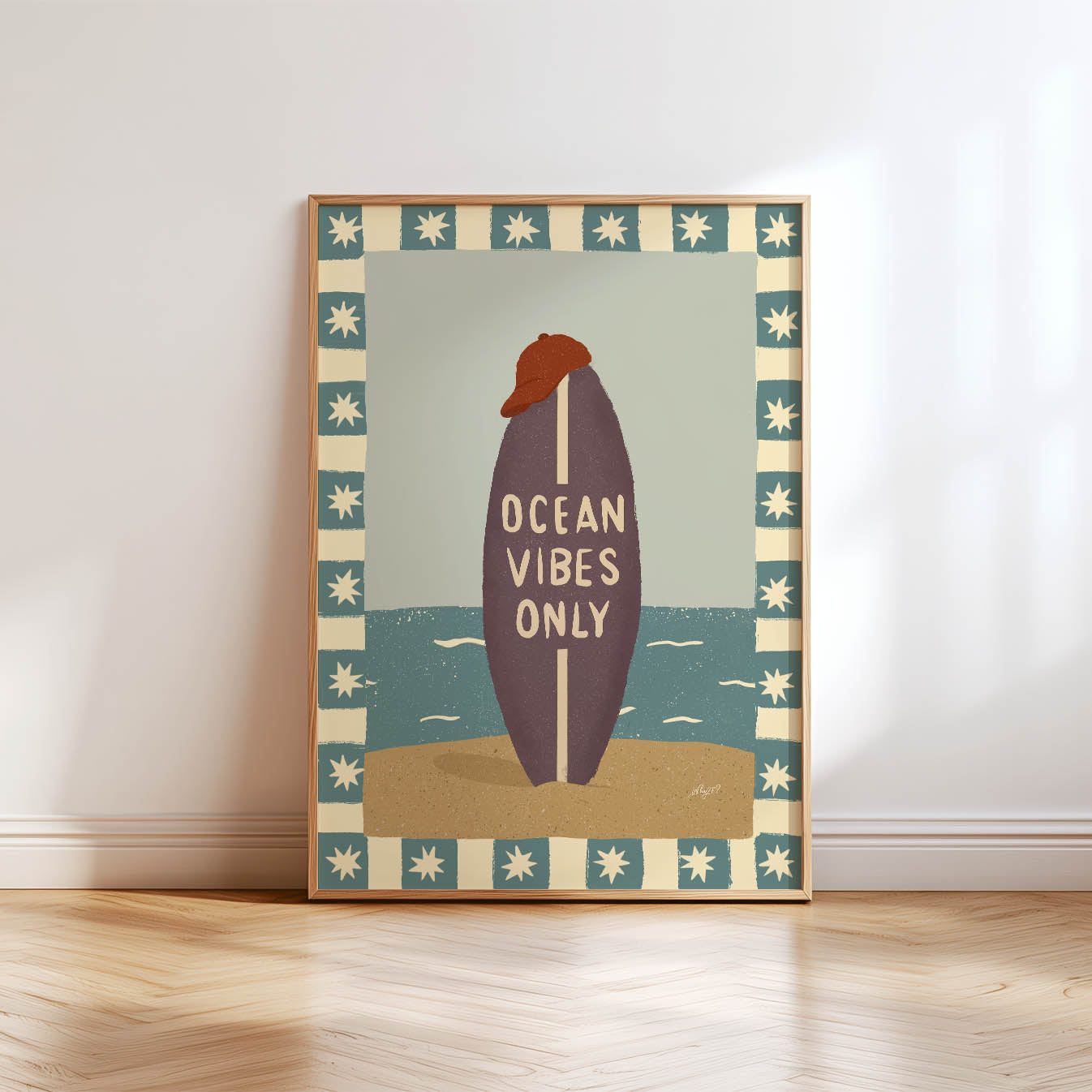 Ocean Vibes Only Poster