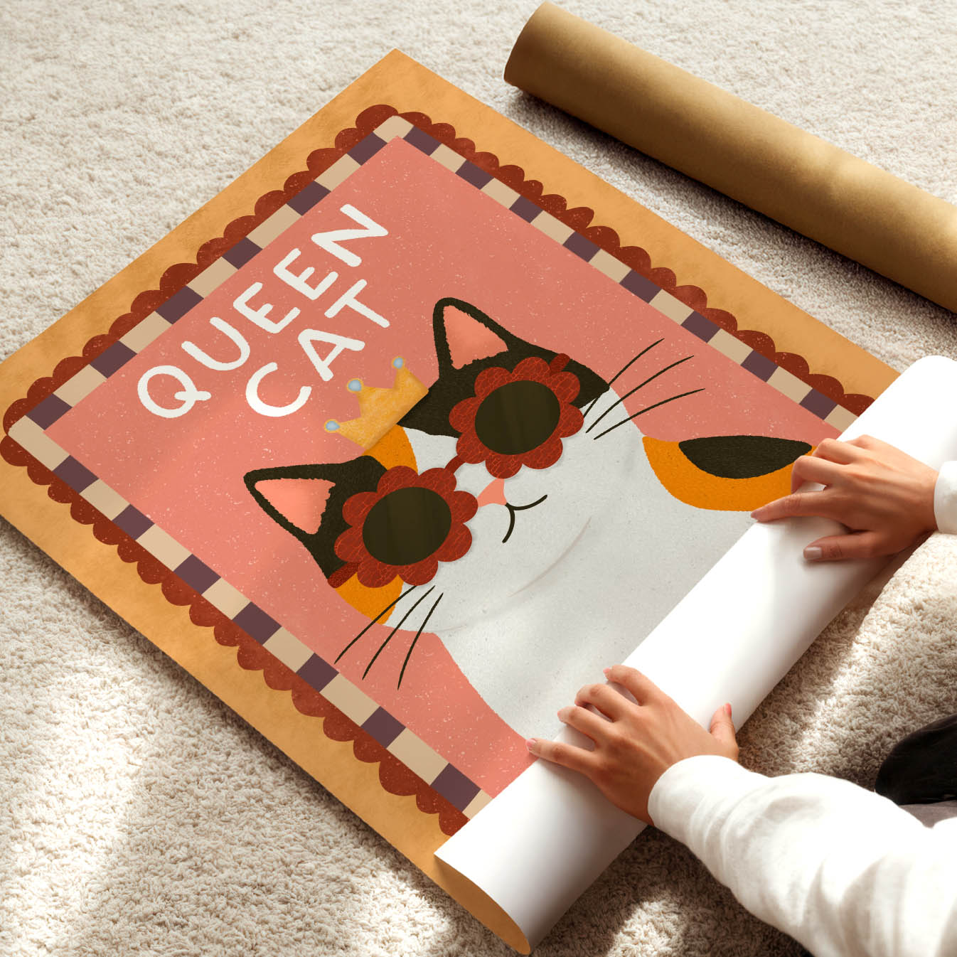 Queen Cat Poster