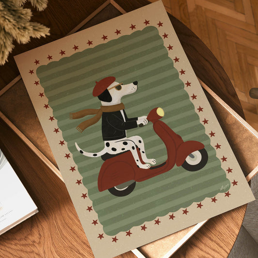 Parisian Pup Poster