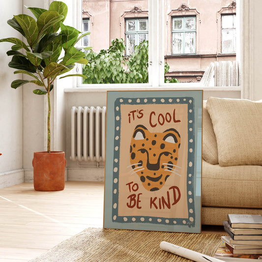 Kind Leopard Poster