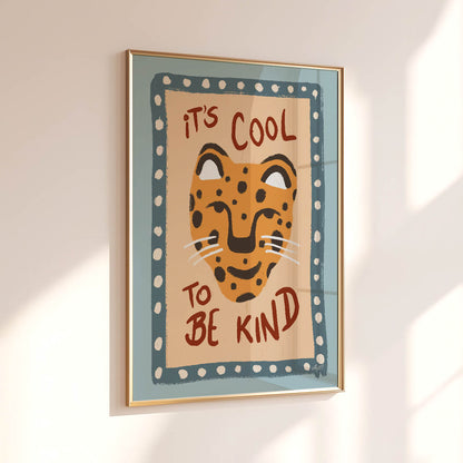 Kind Leopard Poster