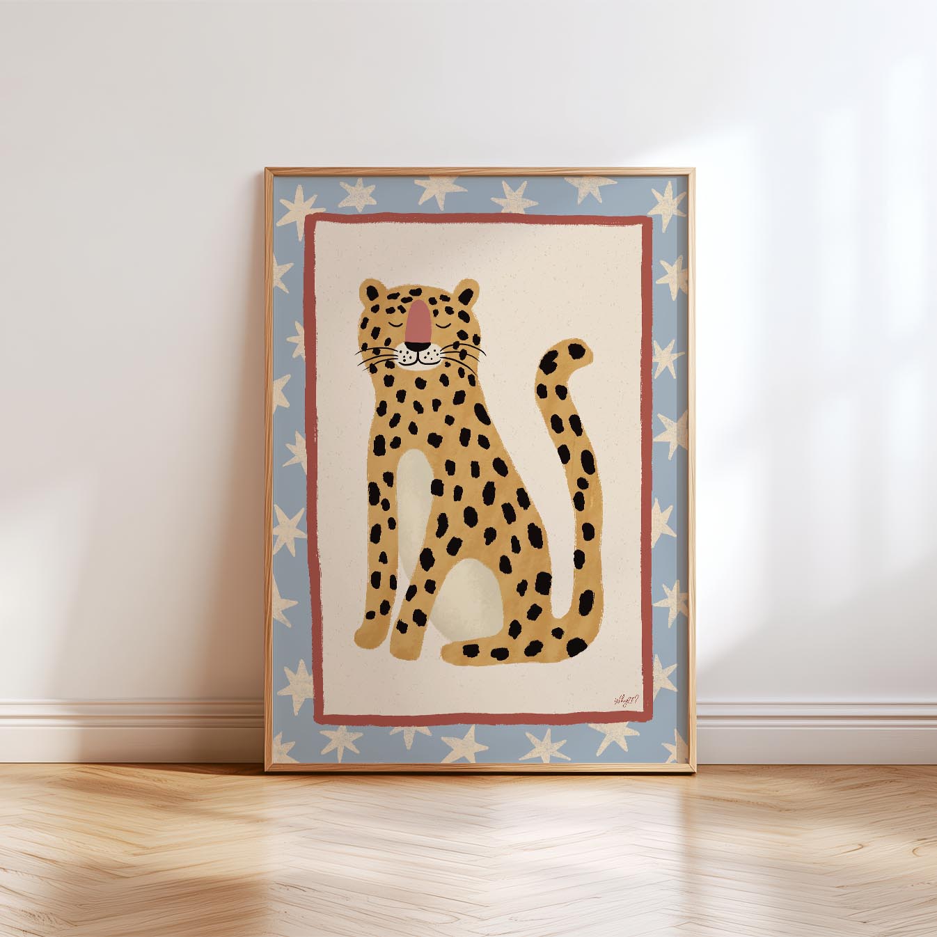 Peaceful Leopard Poster
