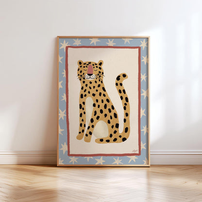 Peaceful Leopard Poster