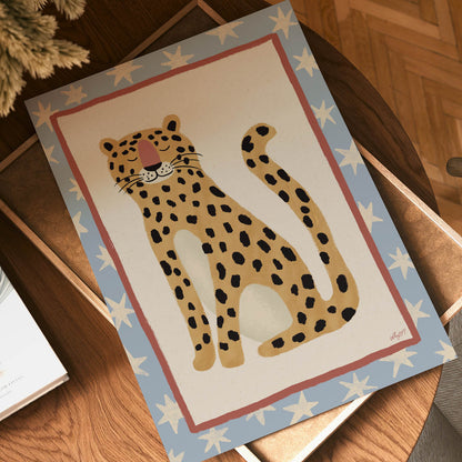 Peaceful Leopard Poster