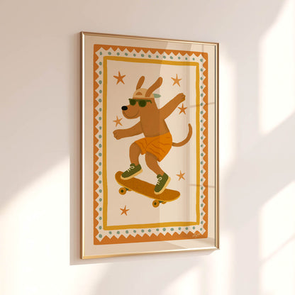 Sky Rider Dog Poster
