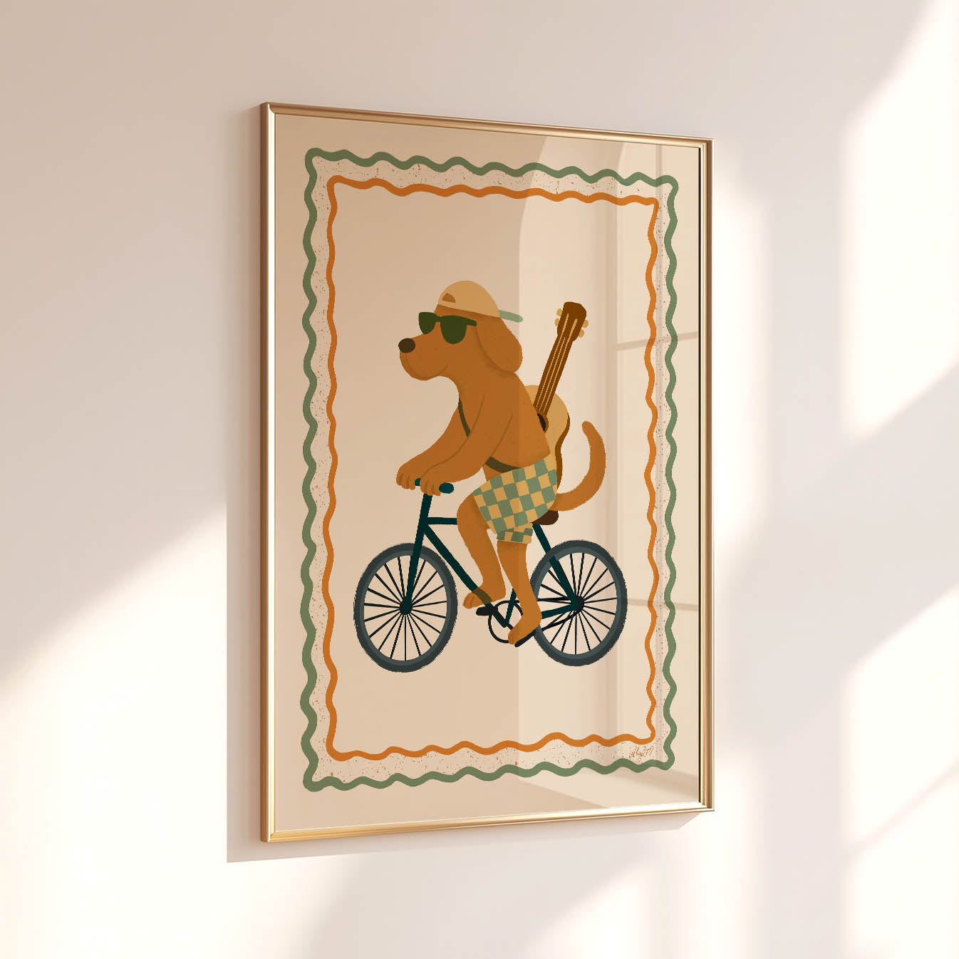 Adventure Dog Bike Poster