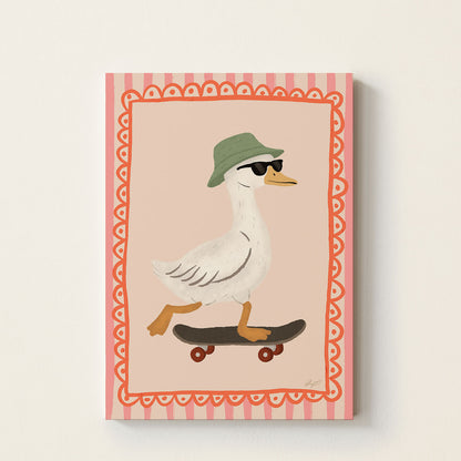 Goose Skateboarding Poster