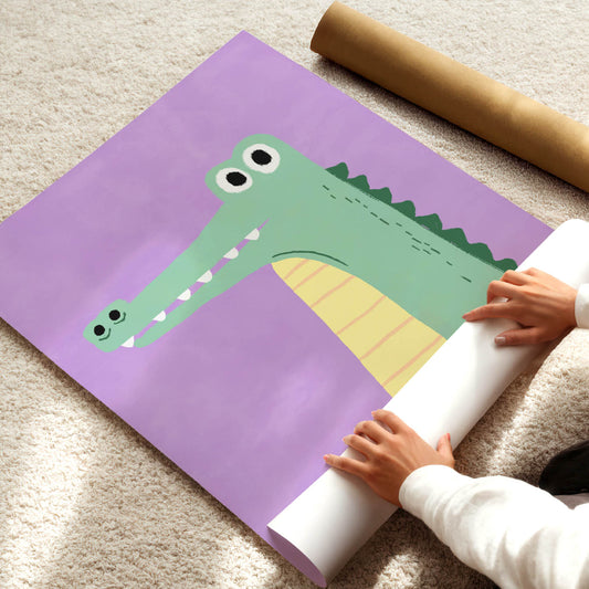Friendly Croc Poster