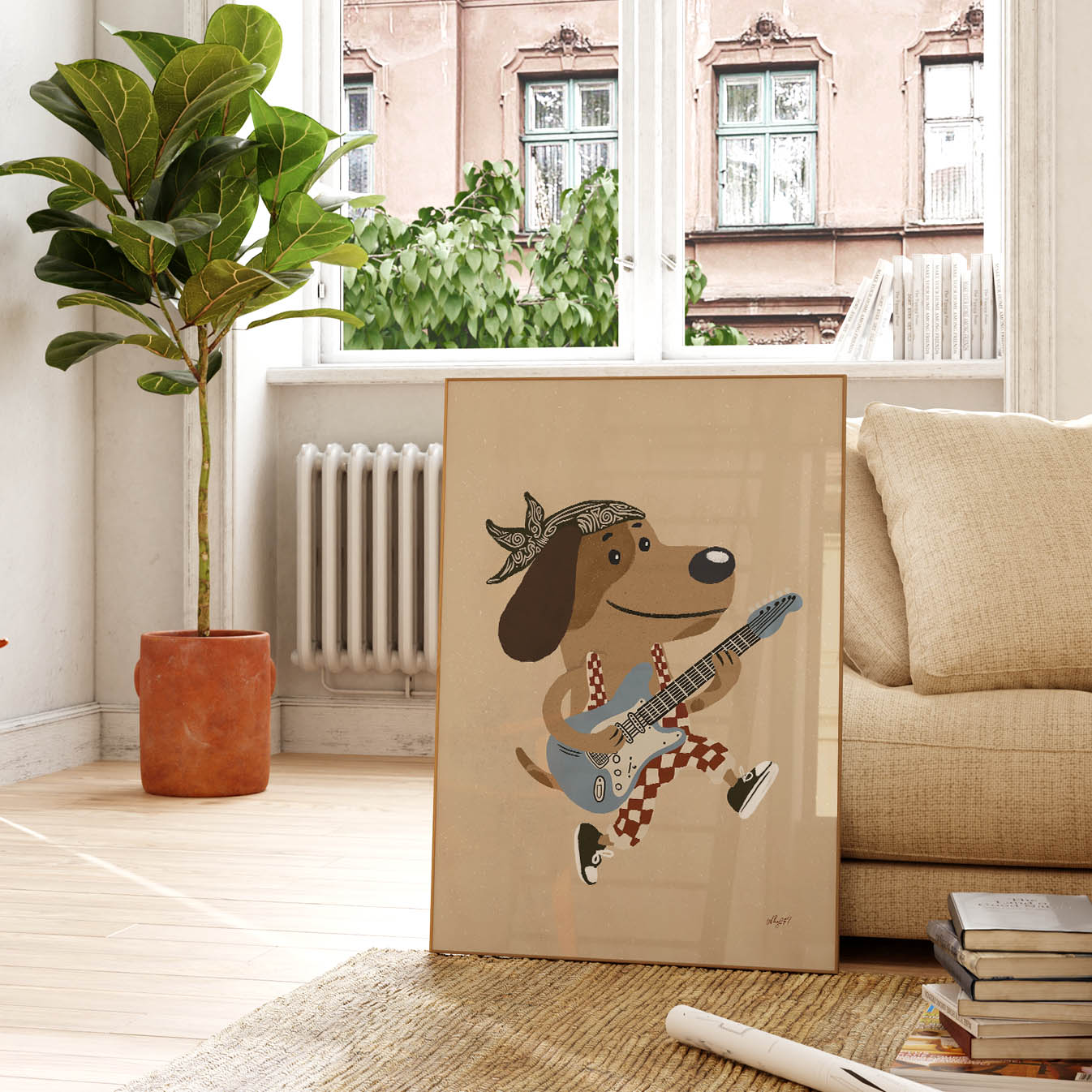 Rockstar Dog Poster