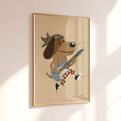 Rockstar Dog Poster