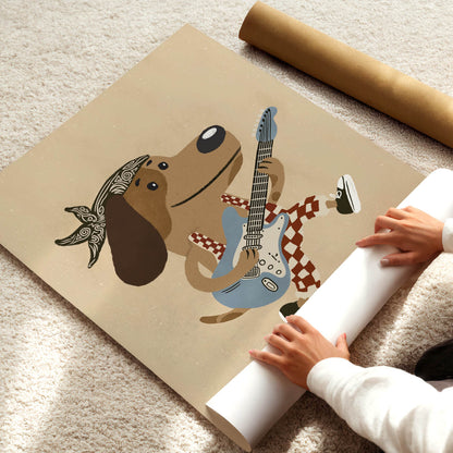 Rockstar Dog Poster