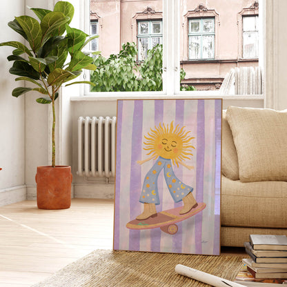 Sunny Skater Poster