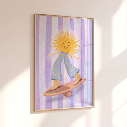 Sunny Skater Poster