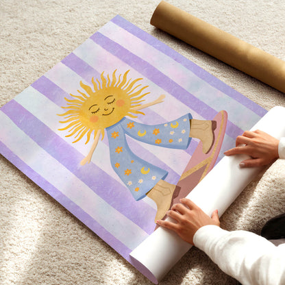 Sunny Skater Poster