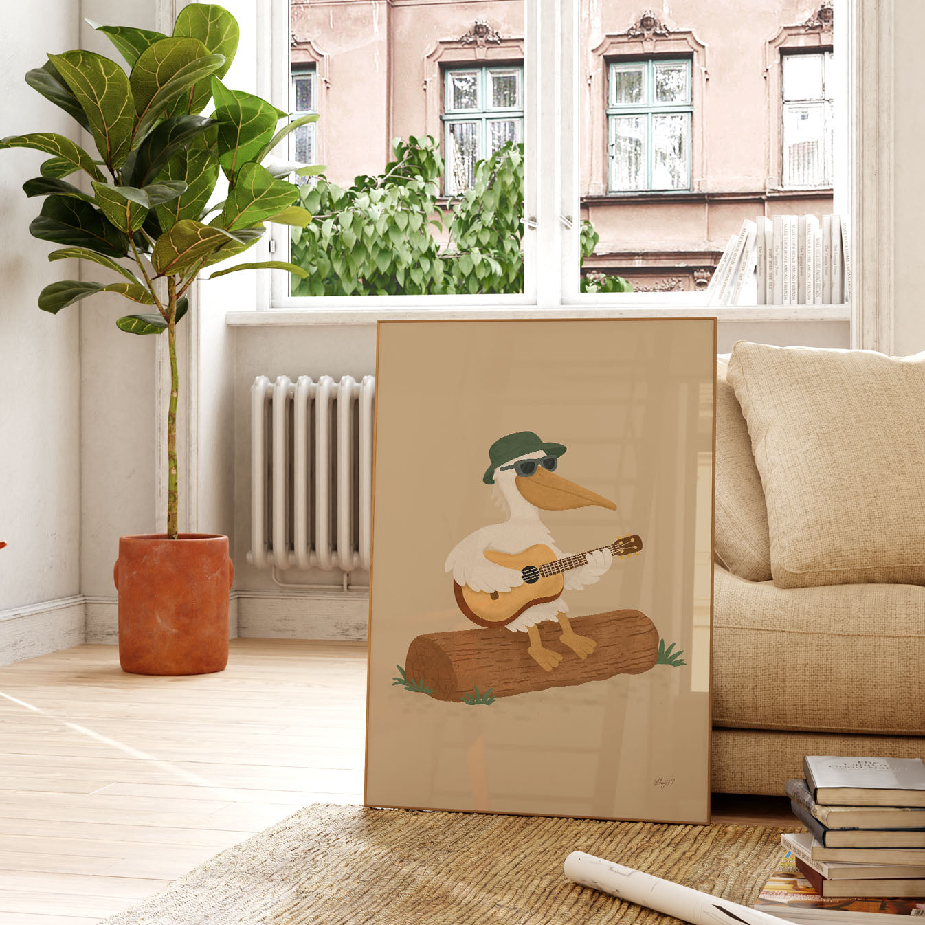 Pelican Guitar Poster