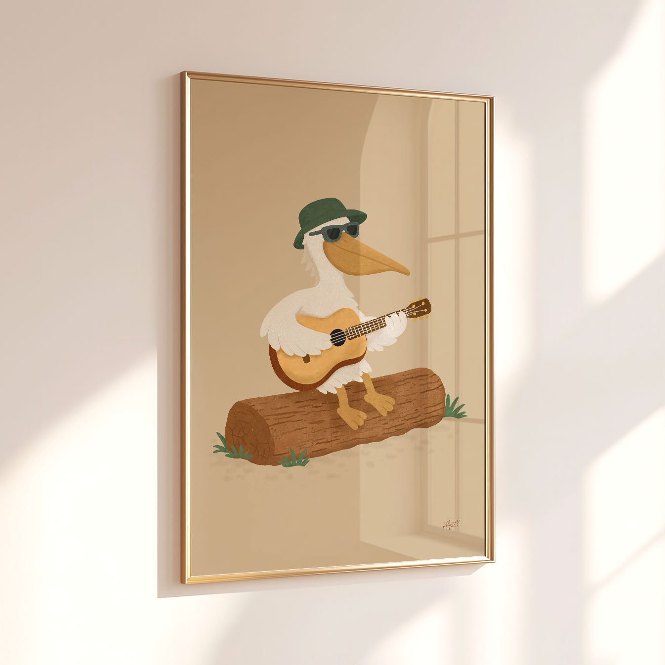 Pelican Guitar Poster