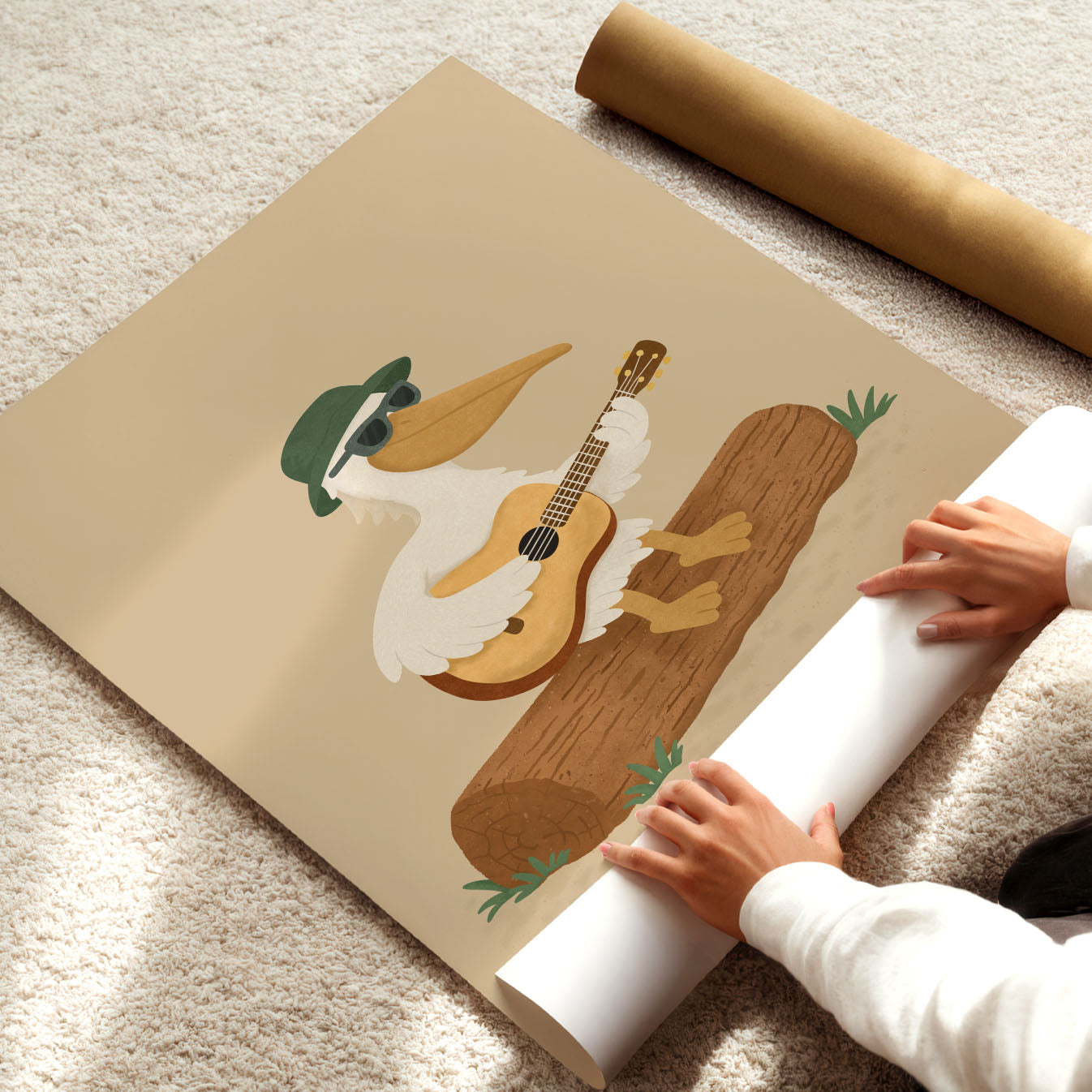 Pelican Guitar Poster