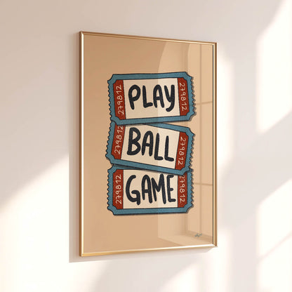 Game Day Tickets Poster