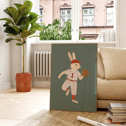 Little Slugger Bunny Poster