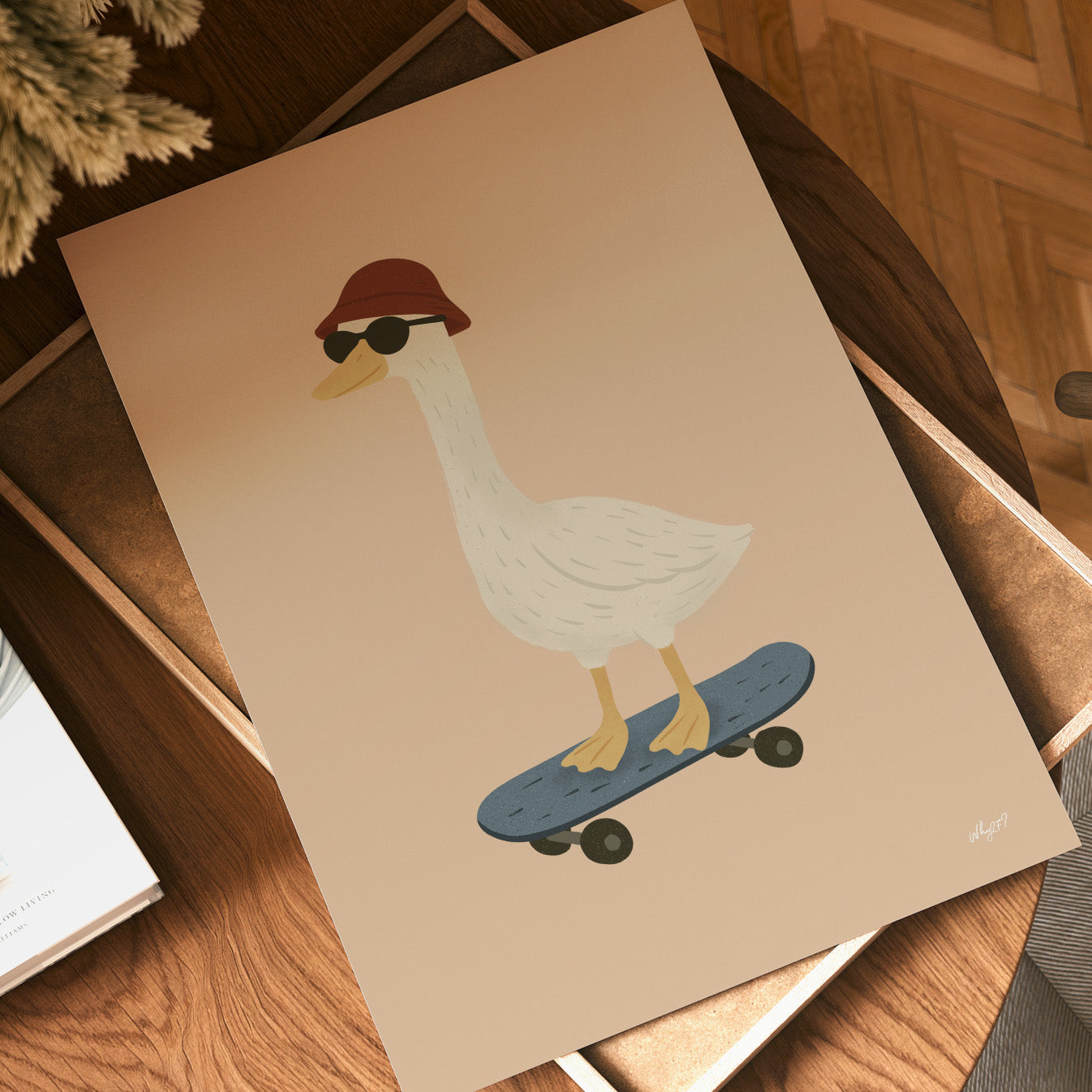 Goose Skateboarding Poster