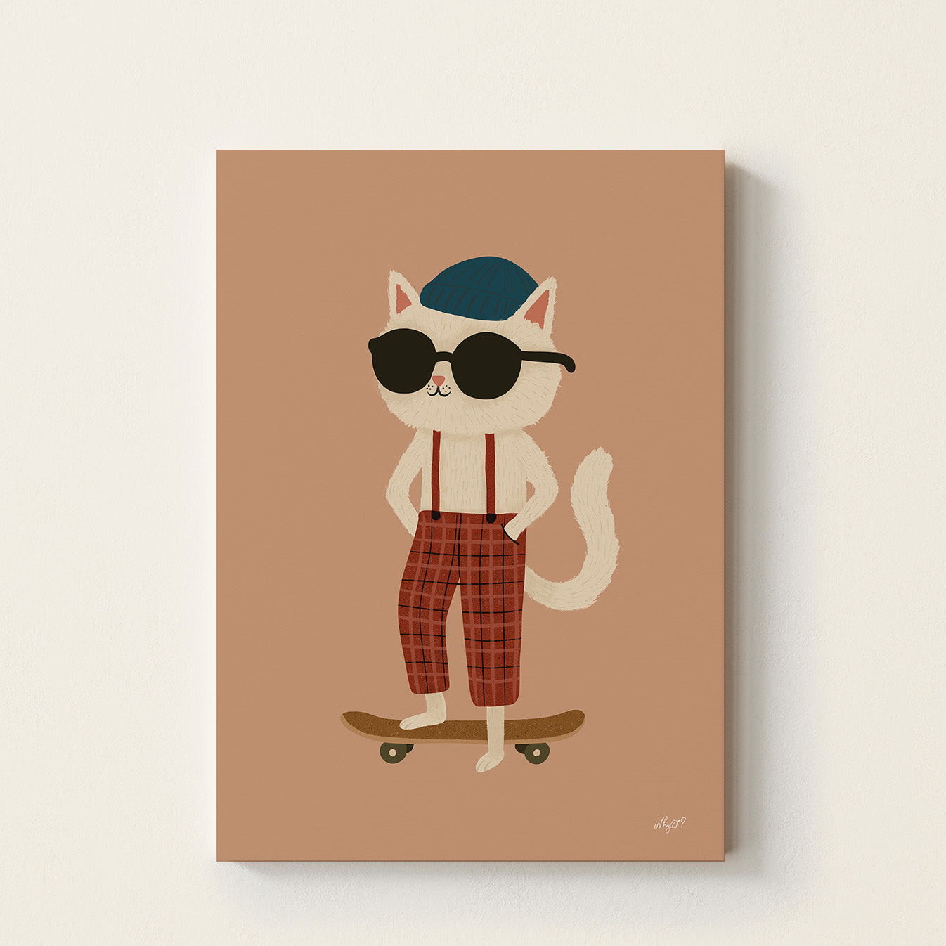 Cool Cat Skater Poster