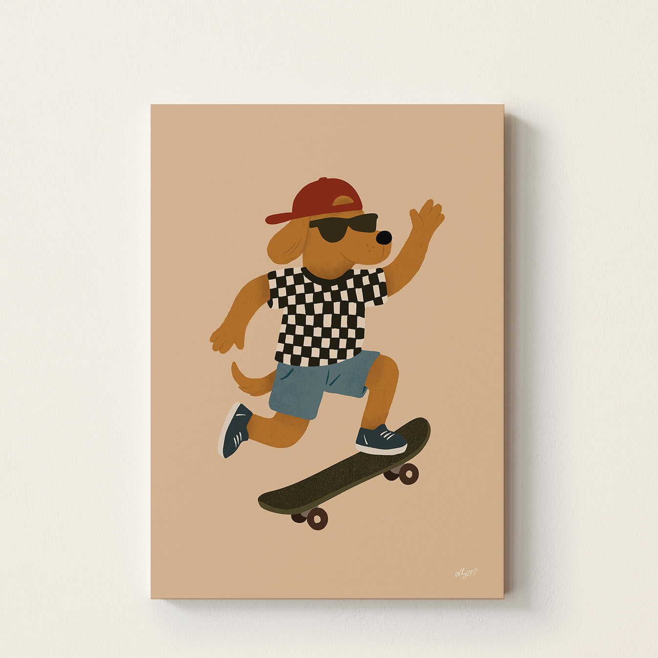 Cool Dog Skater Poster