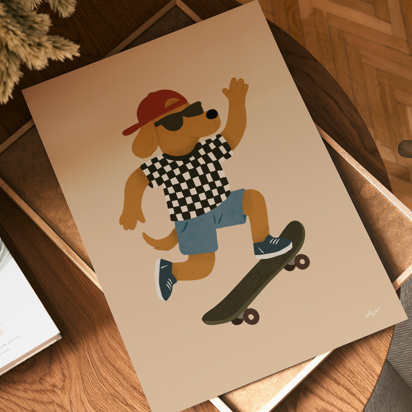 Cool Dog Skater Poster