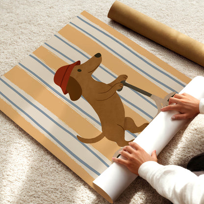 Scooter Dog Poster