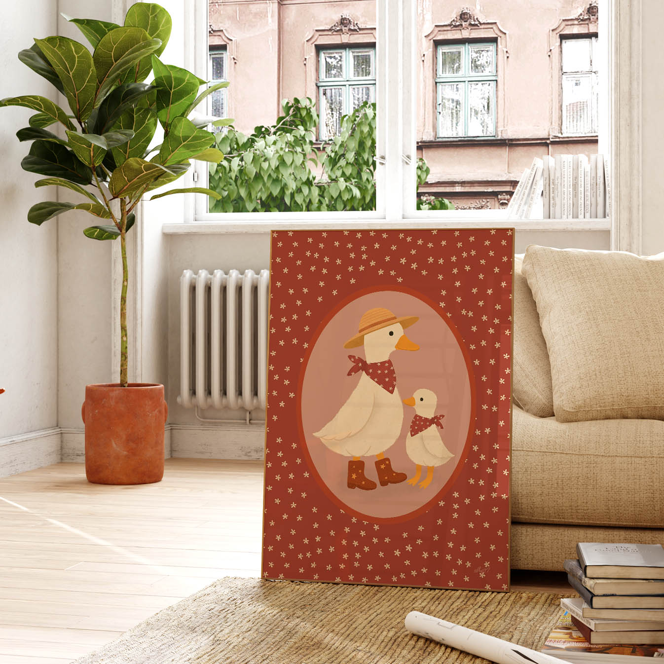 Little Duck Family Poster