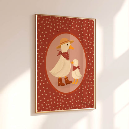 Little Duck Family Poster
