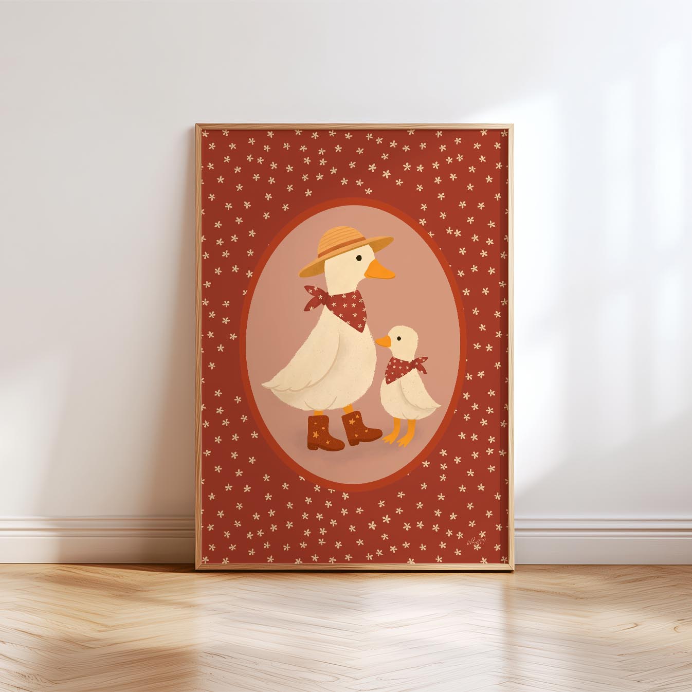 Little Duck Family Poster