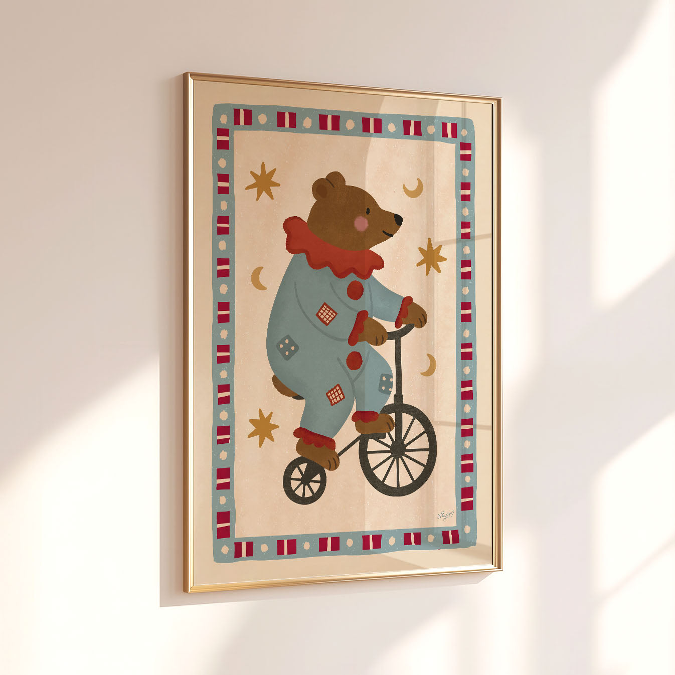 Circus Bear Poster