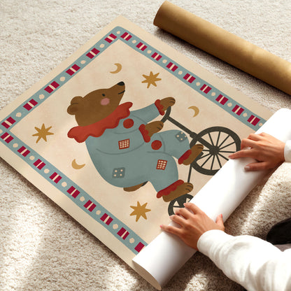 Circus Bear Poster