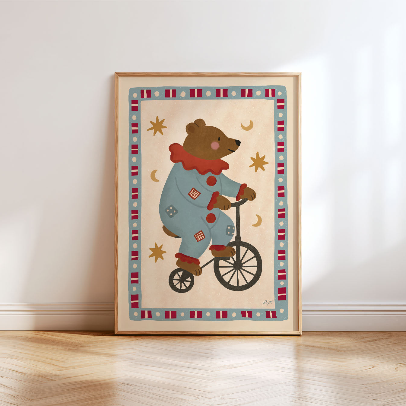 Circus Bear Poster