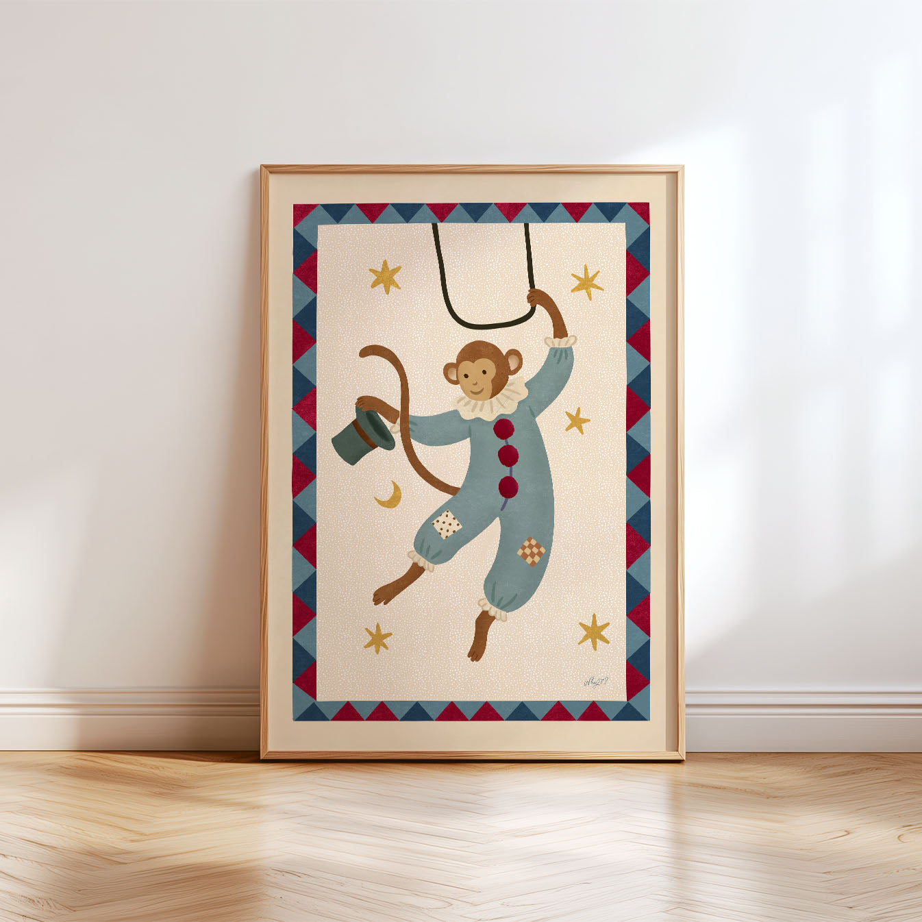Circus Monkey Poster