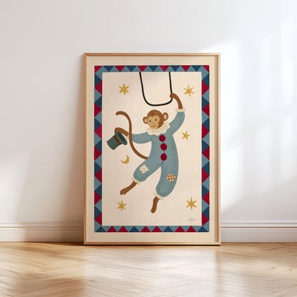 Circus Monkey Poster
