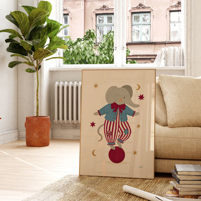Circus Elephant Poster