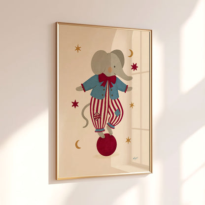 Circus Elephant Poster