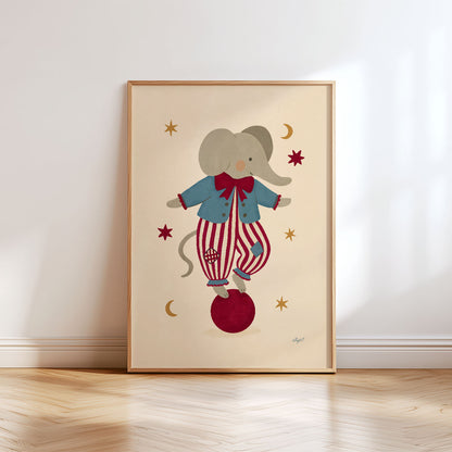 Circus Elephant Poster