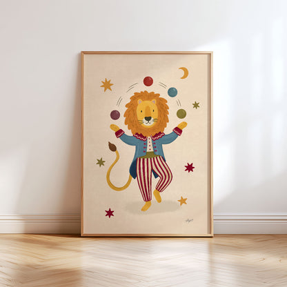Circus Lion Poster