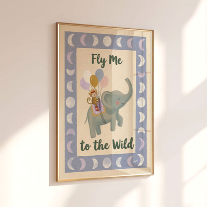 Fly Me To The Wild Elephant Poster