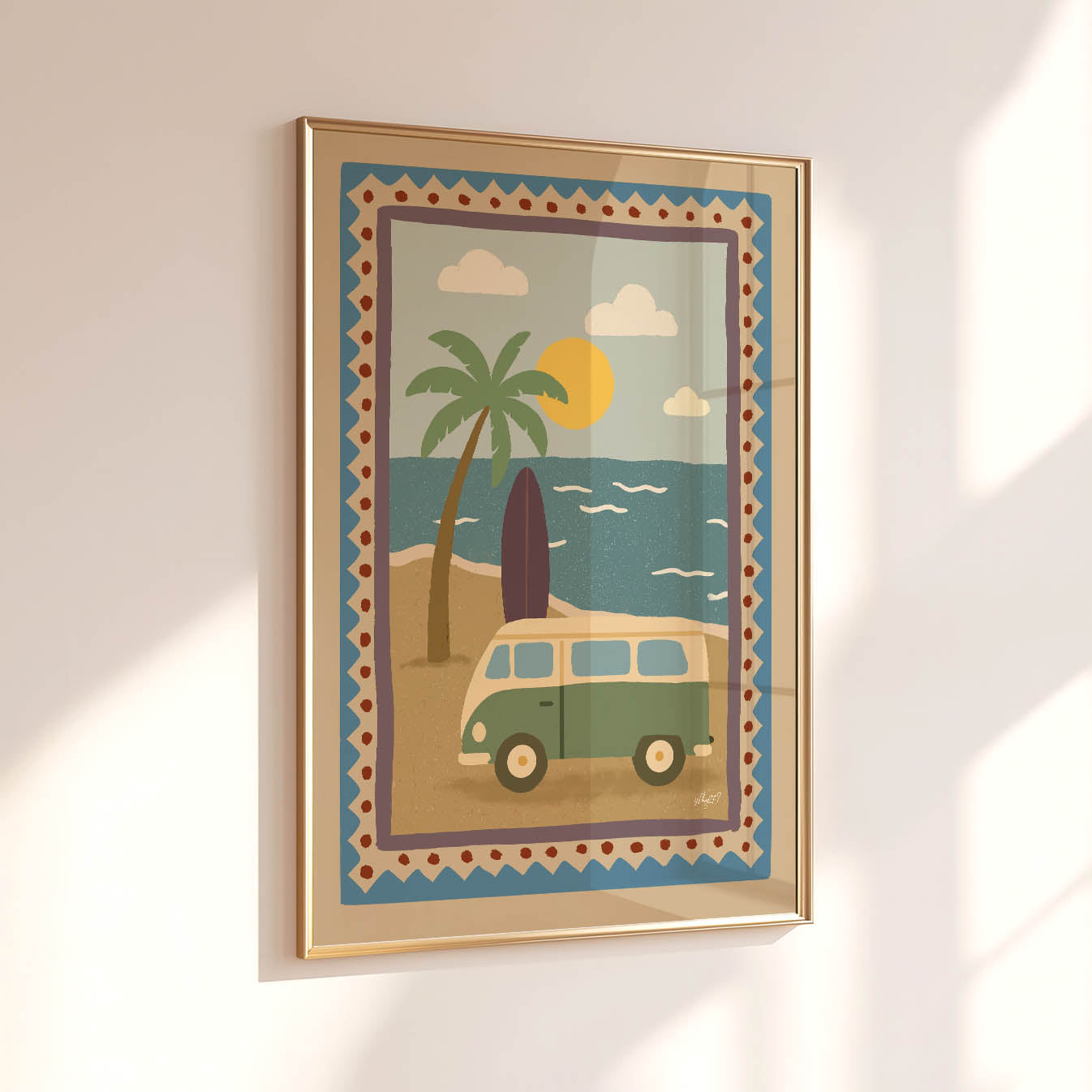 Surf Van Poster
